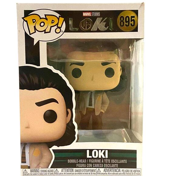 Loki FunkoPop 895 Original Box Marvel Studio Vinyl Bobblehead Figure Collectible - Picture 2 of 10
